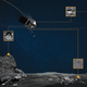 Conceptual image showing hazardous features on Bennu’s surface, which have been identified in advance of the scheduled landing.